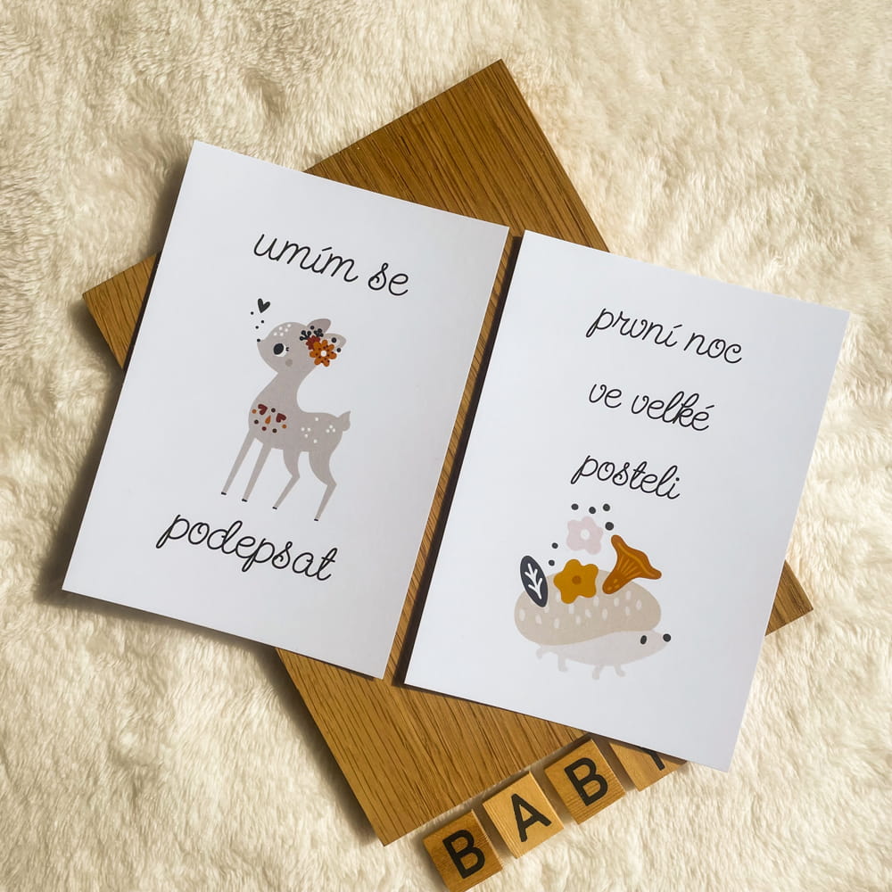 Milníkové kartičky FOREST FRIENDS rozšíření